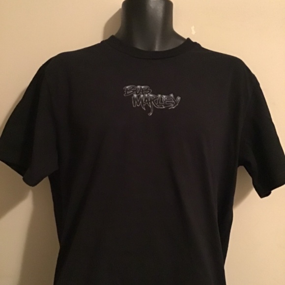 😎BOB MARLEY, Shoe Palace , unisex, size large, great art, new cond. distressed - Picture 2 of 4